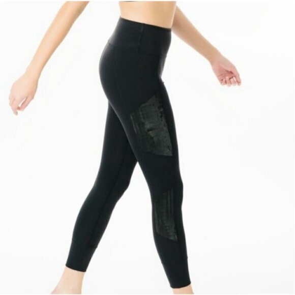 Zyia Black Mirage Leggings Joggers 7/8 6-8 - Picture 3 of 8